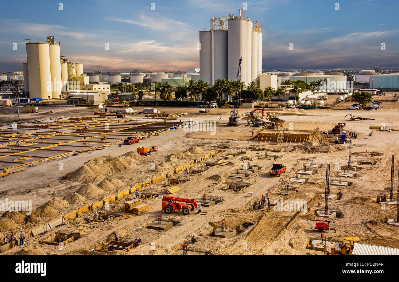 Large Construction Project Stock Photo