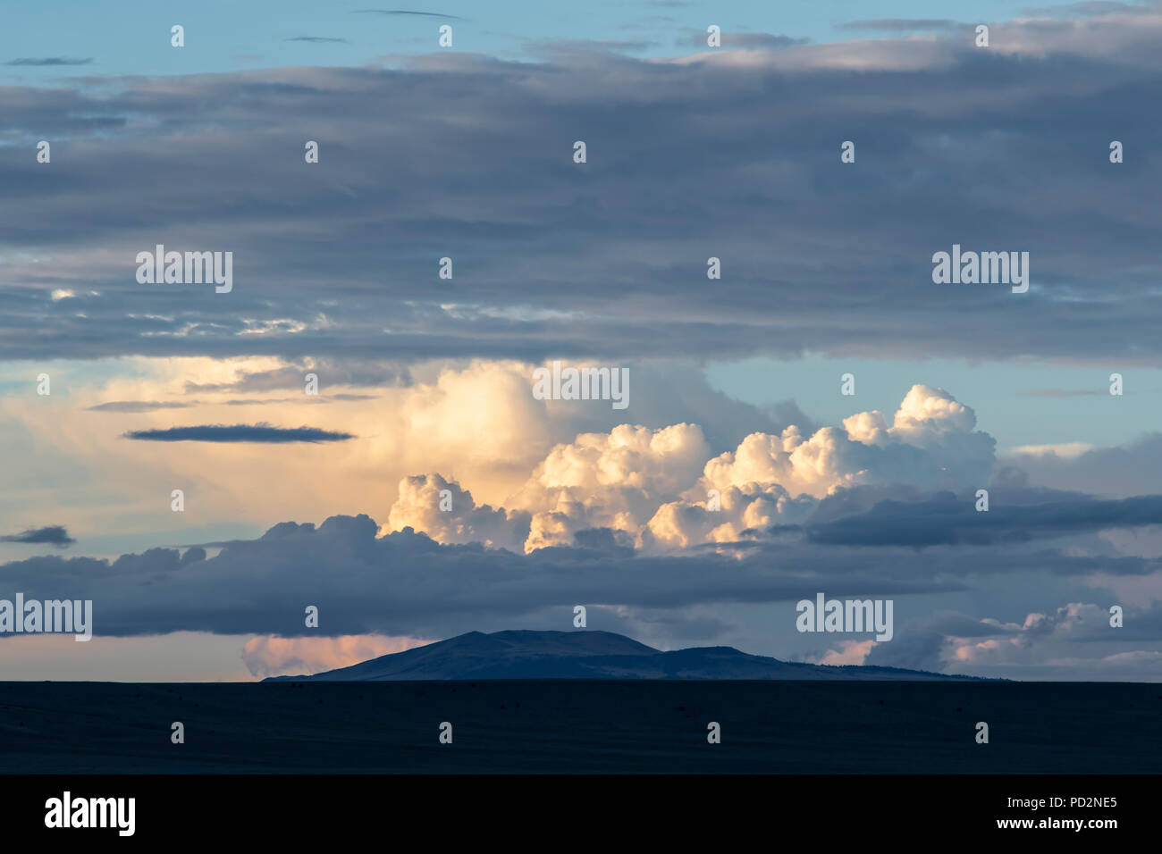 Cumulonimbus clouds. Mora County, NM, USA, by Dominique Braud/Dembinsky Photo Assoc Stock Photo