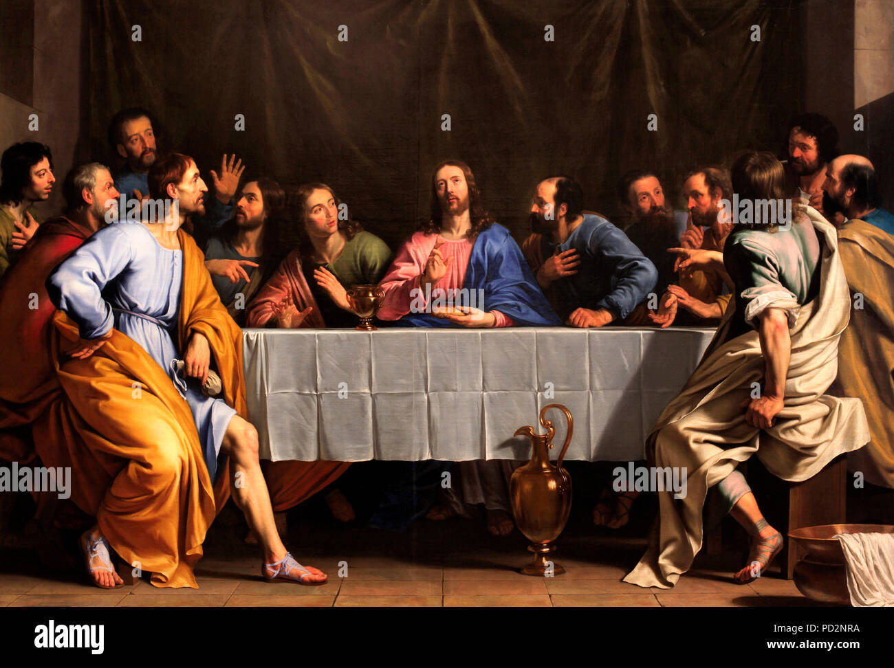 The Last Supper - Philippe de Champaigne Stock Photo