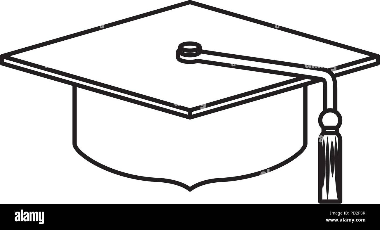 hat graduation isolated icon Stock Vector Image & Art - Alamy