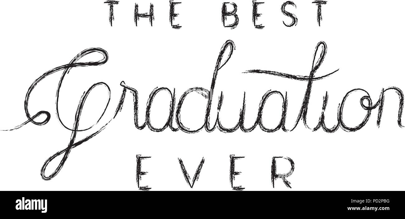 Graduation Mesage Vector graduation message with hand made font Stock Vector Image & Art - Alamy