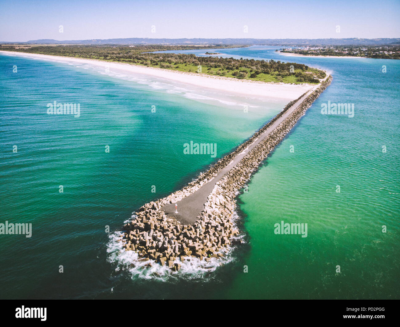 South Ballina Wall, Australia Stock Photo