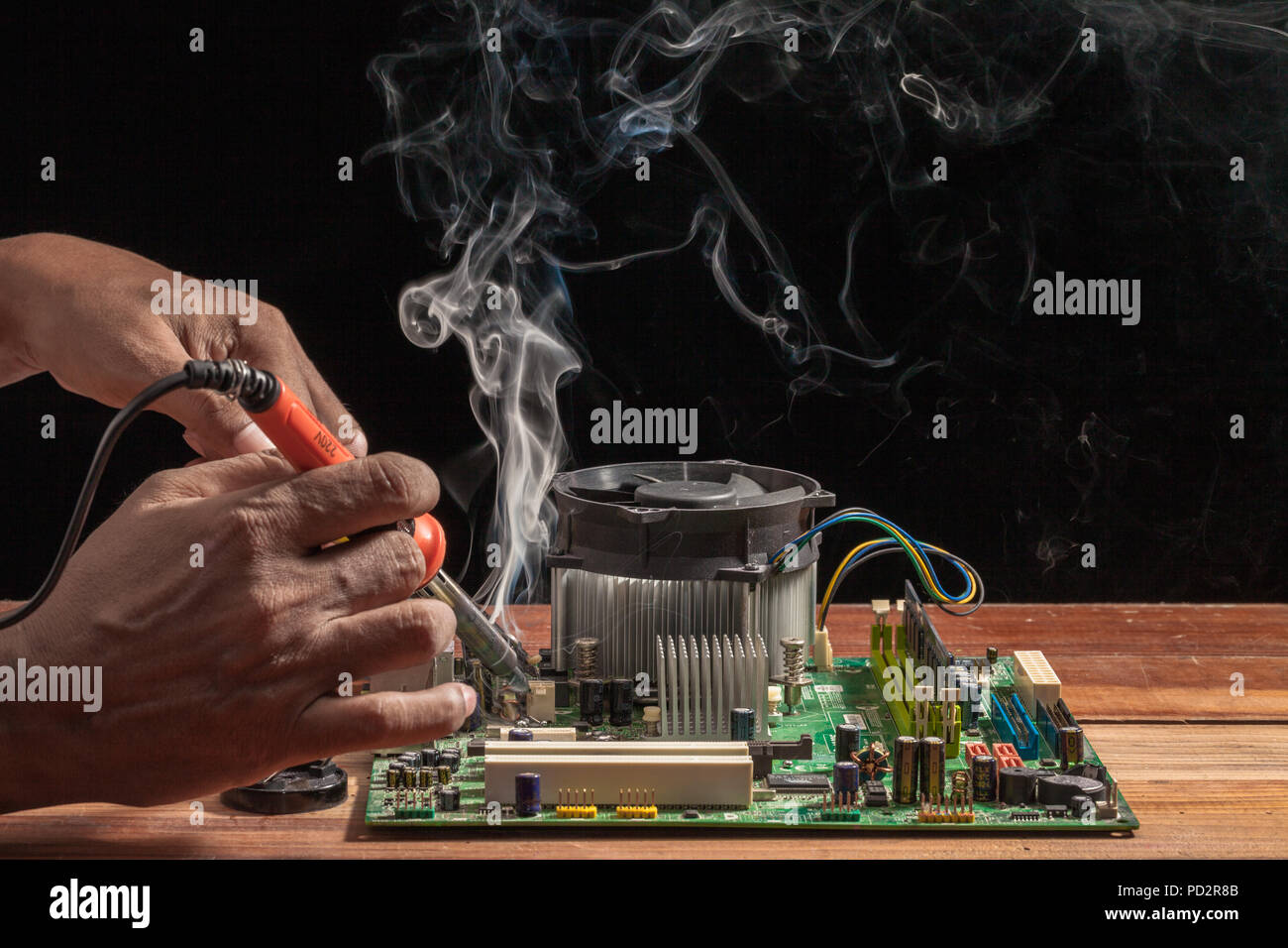 repair a soldering iron is a hand tool used in soldering. It supplies