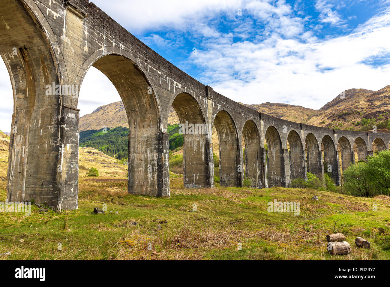 Glenfinnan railway viaduct Stock Photo Alamy