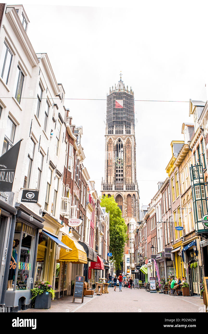 Historic city center of Utrecht, The Netherlands Stock Photo