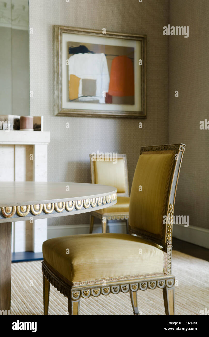 Edwardian style dining room Stock Photo - Alamy