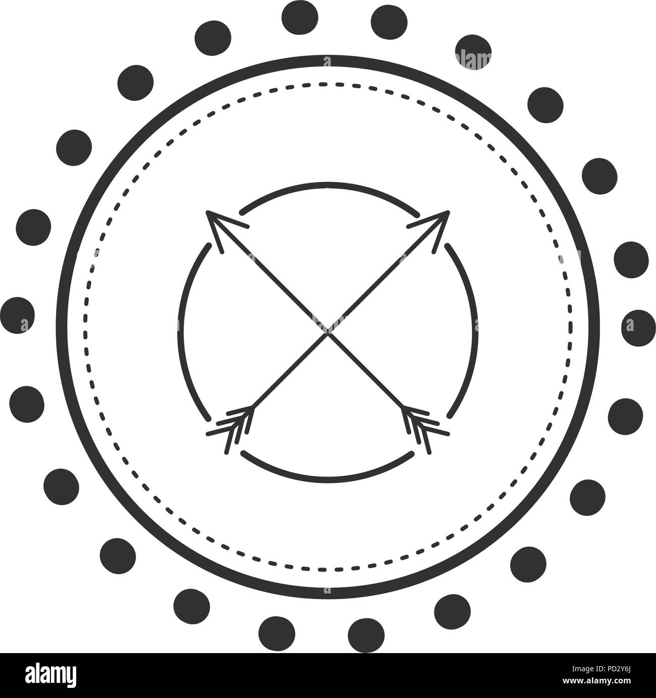 circular frame with arrows Stock Vector Image & Art - Alamy