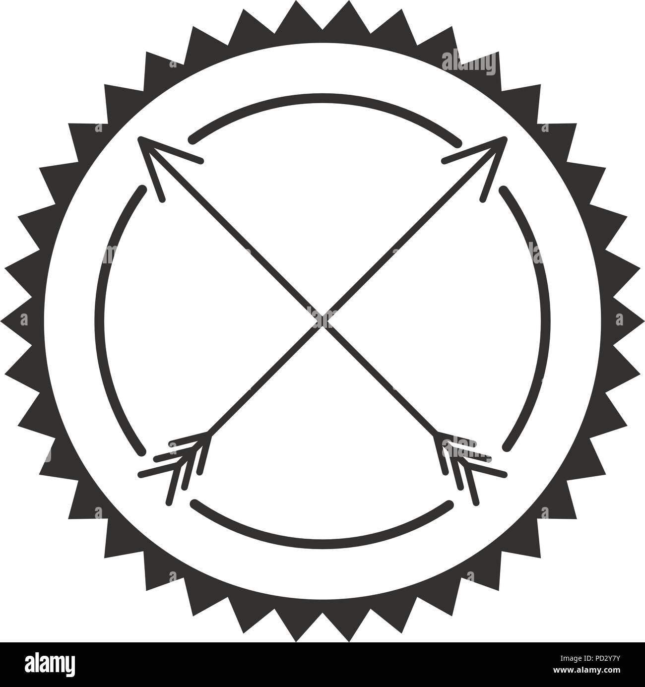 circular frame with arrows Stock Vector Image & Art - Alamy
