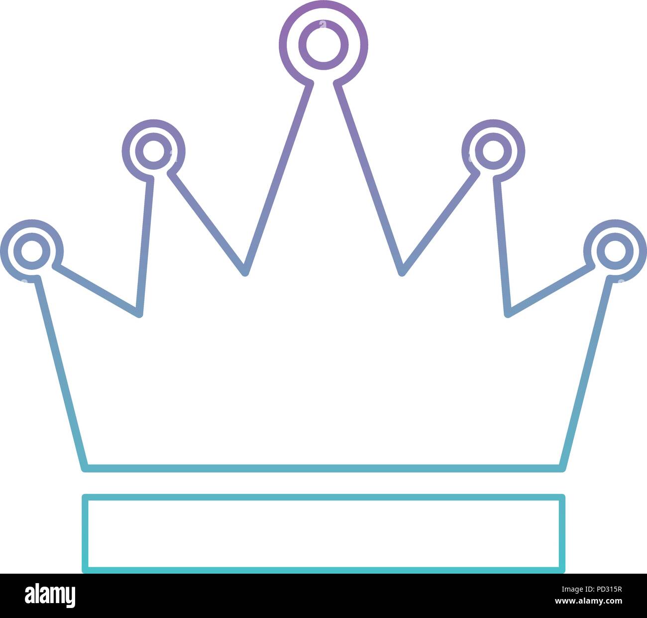 king crown isolated icon Stock Vector Image & Art - Alamy