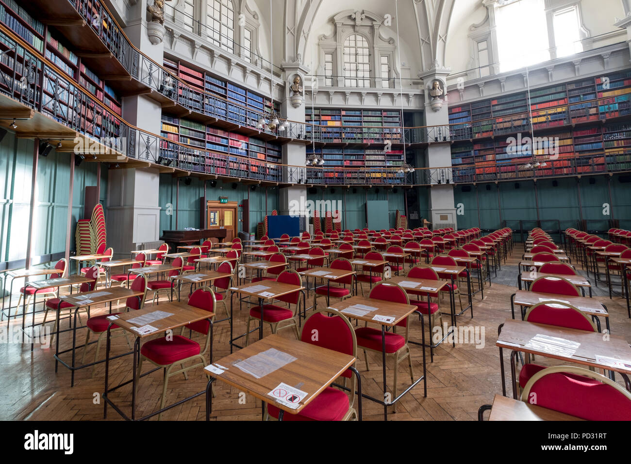 British Library Interior Reading Room Stock Photos & British Library