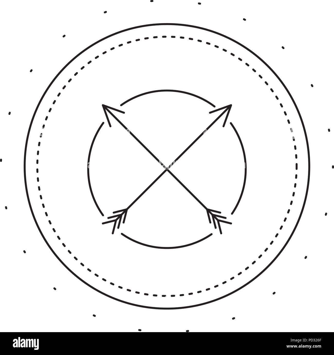 circular frame with arrows Stock Vector Image & Art - Alamy