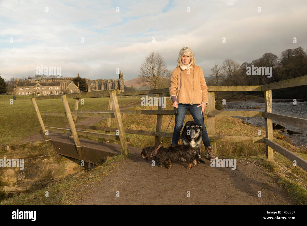 UK Broadcaster and Journalist Selina Scott Stock Photo