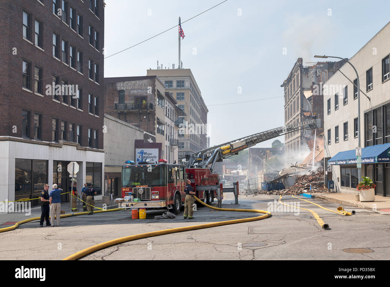 Burlington, Iowa, USA. 5th August, 2018. The historic Tama and Eastman