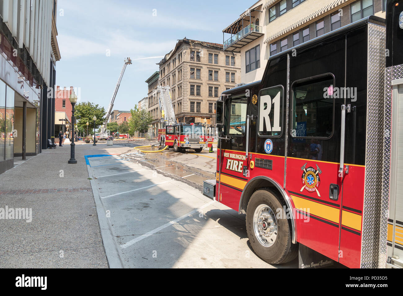 Burlington, Iowa, USA. 5th August, 2018. The historic Tama and Eastman