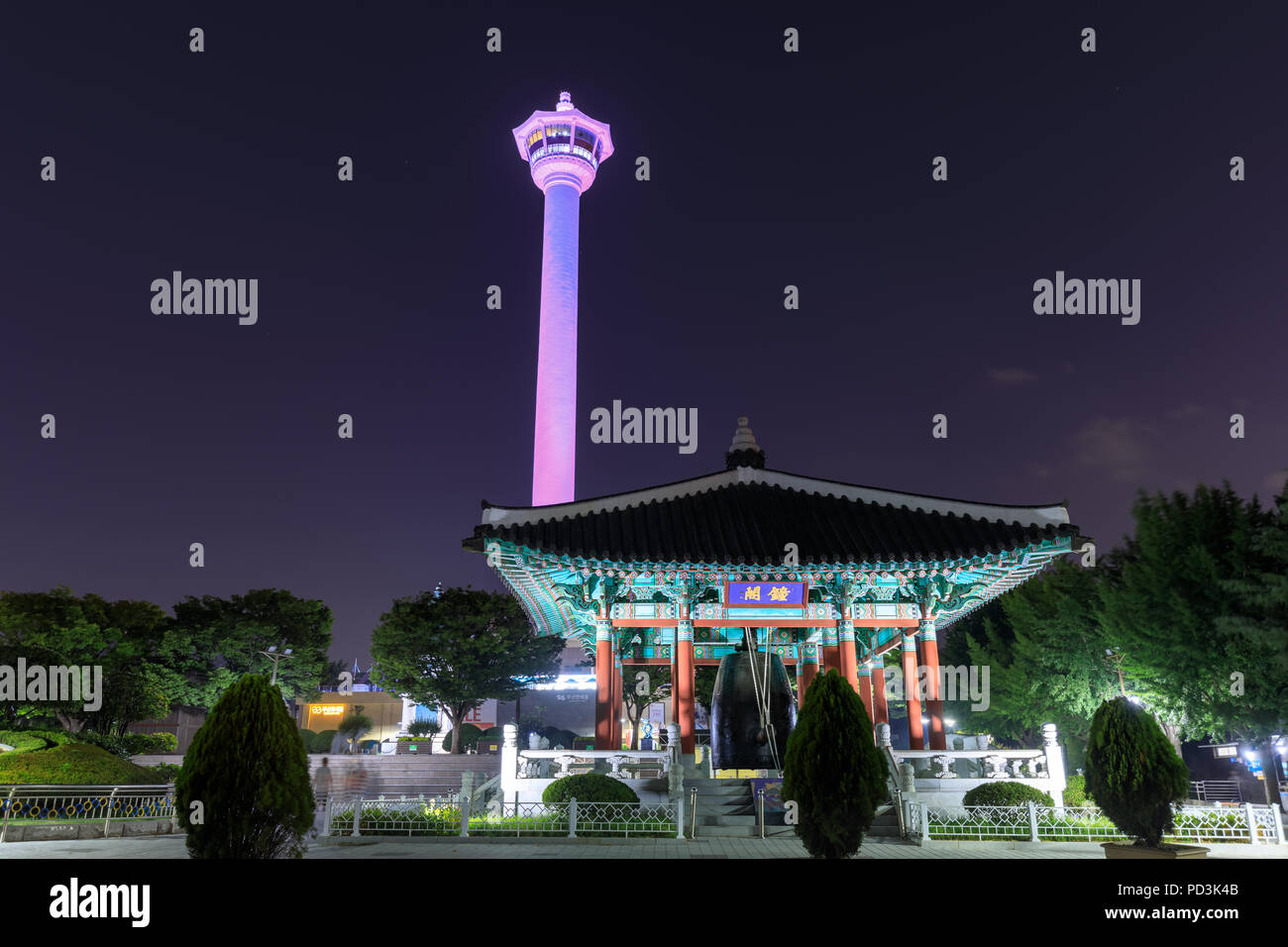 busan-south-korea-aug-4-2018-busan-city-skyline-at-yongdusan-park