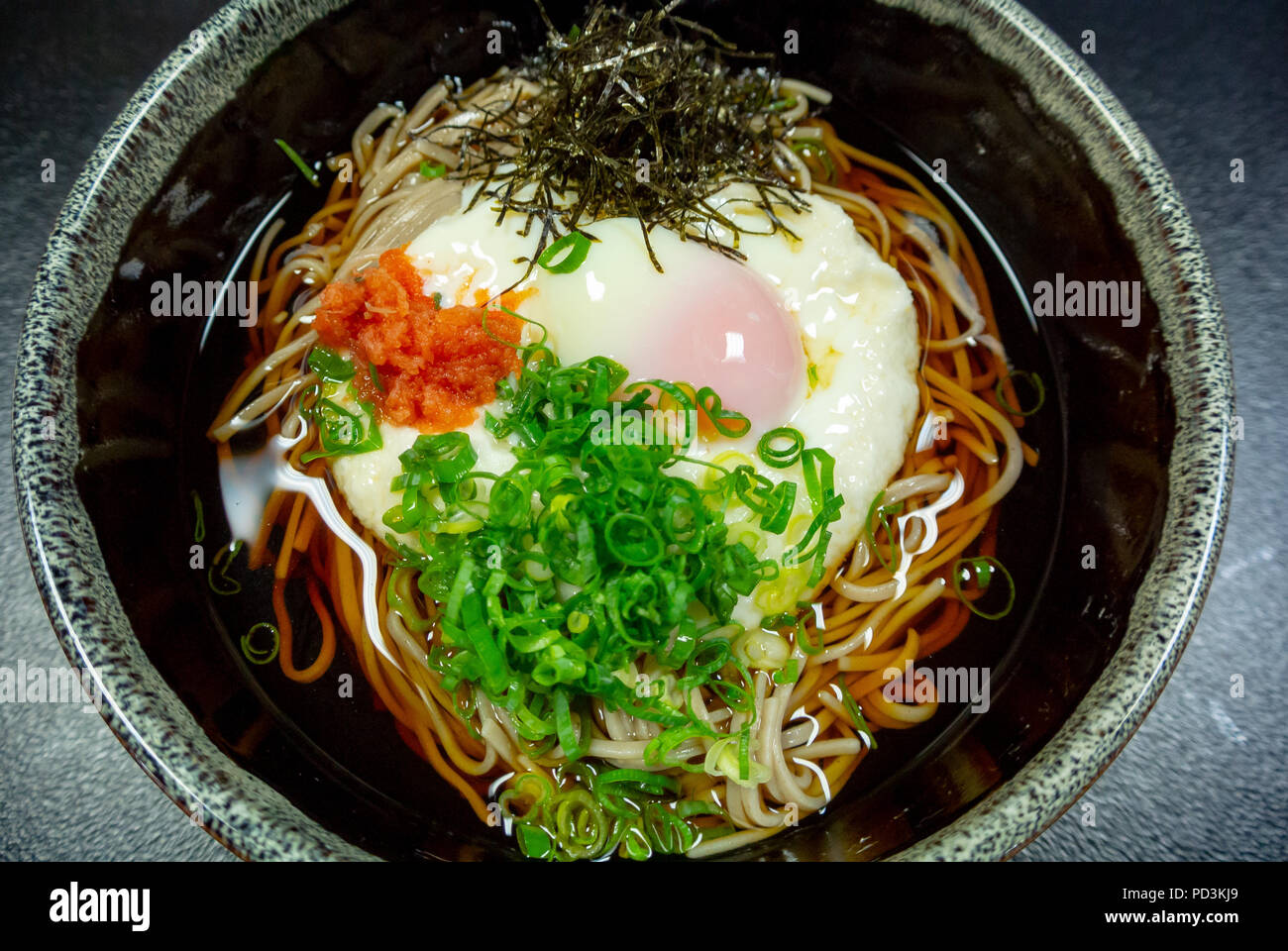 Cold soba noodles at restaurant, Japan, 2018 Stock Photo Alamy