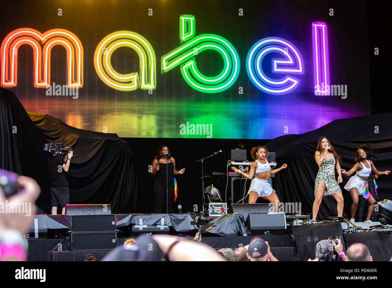 Mabel takes to the main stage at Brighton Pride 2018 Stock Photo - Alamy