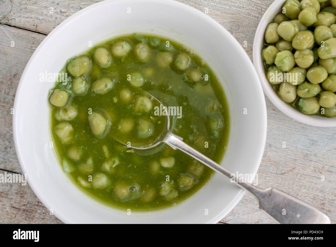 prepared marrowfat peas Stock Photo