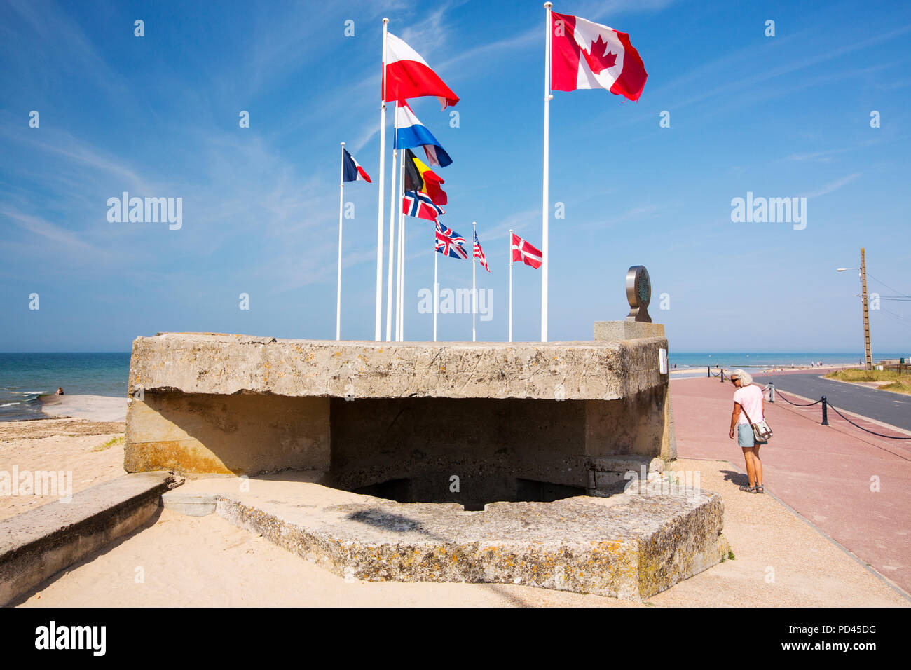 A German Gun Emplacement From D Day On Juno Beach Bernieres