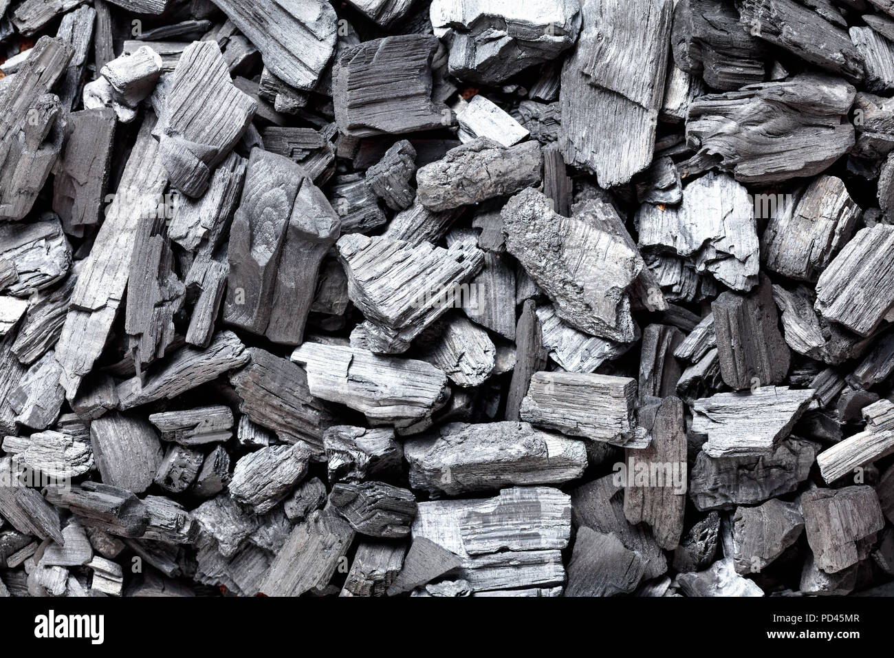 Natural wood charcoal, traditional charcoal or hardwood charcoal, top view Stock Photo Alamy