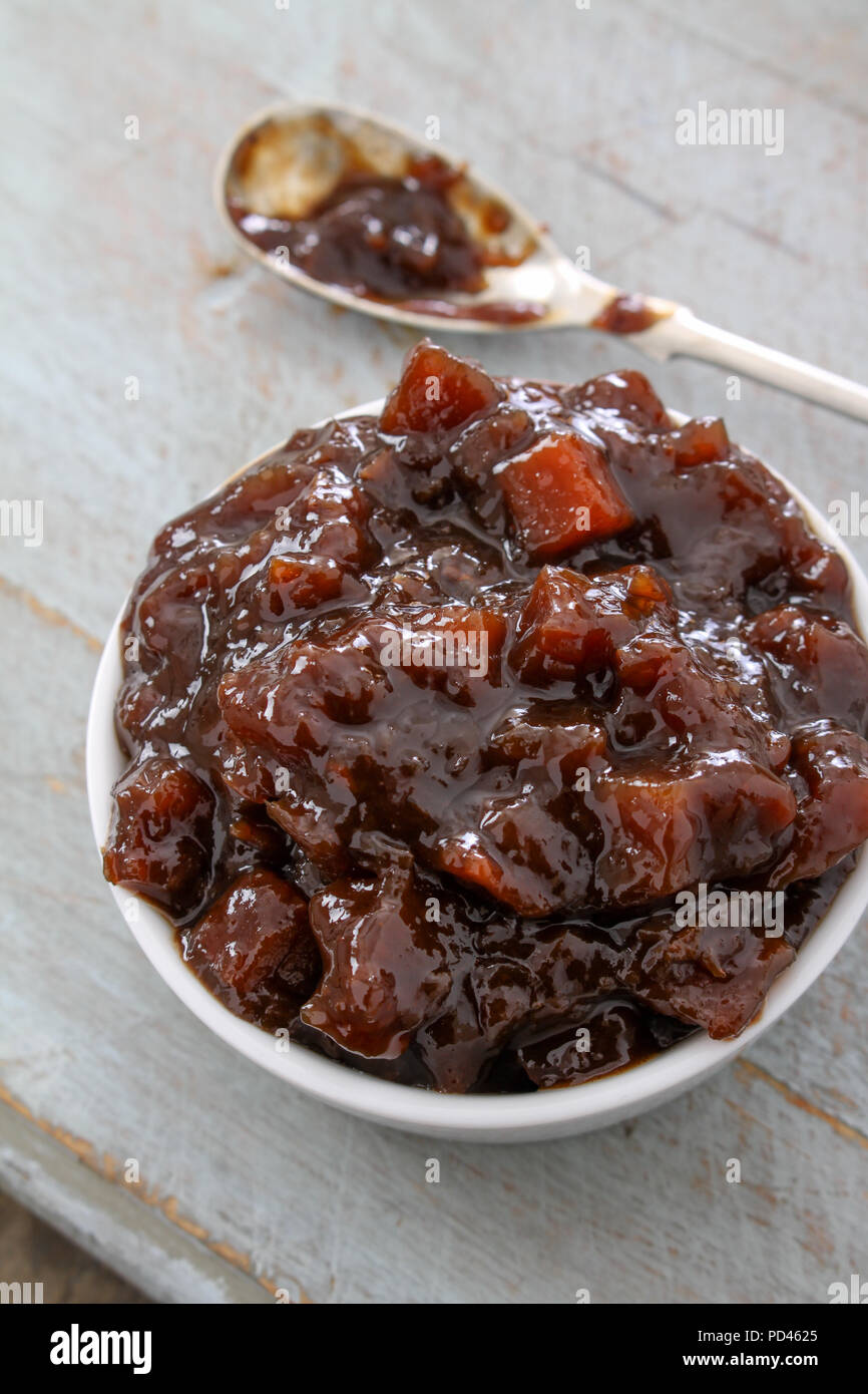 chutney pickle relish in dish Stock Photo Alamy