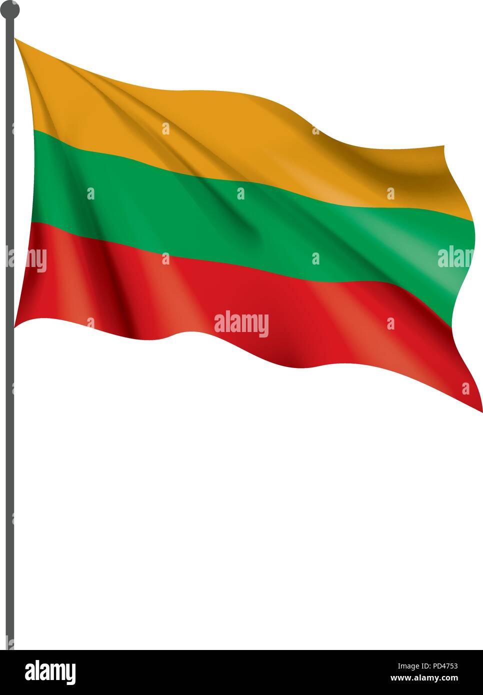 Lithuania flag, vector illustration Stock Vector Image & Art Alamy
