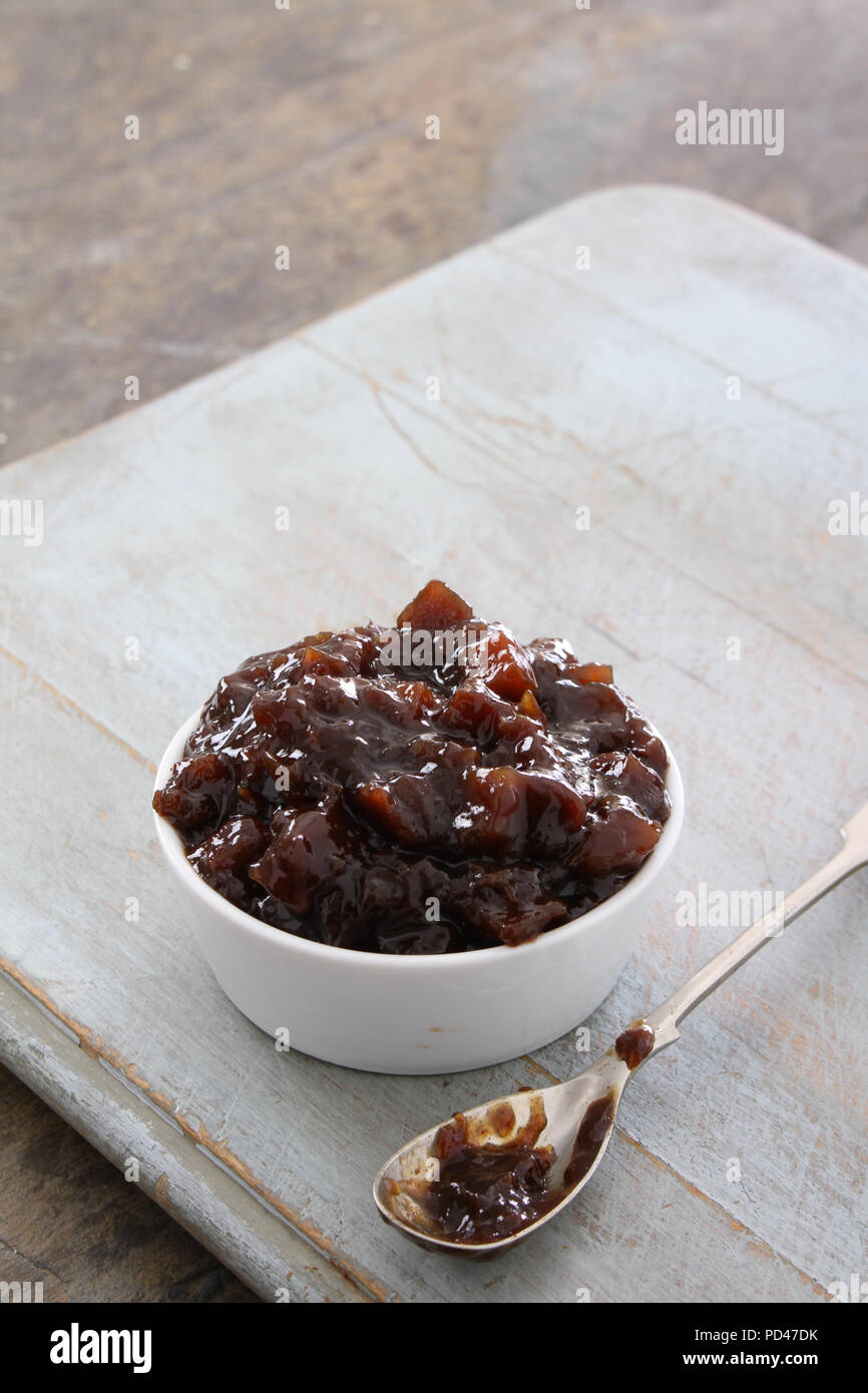 chutney pickle relish in dish Stock Photo Alamy