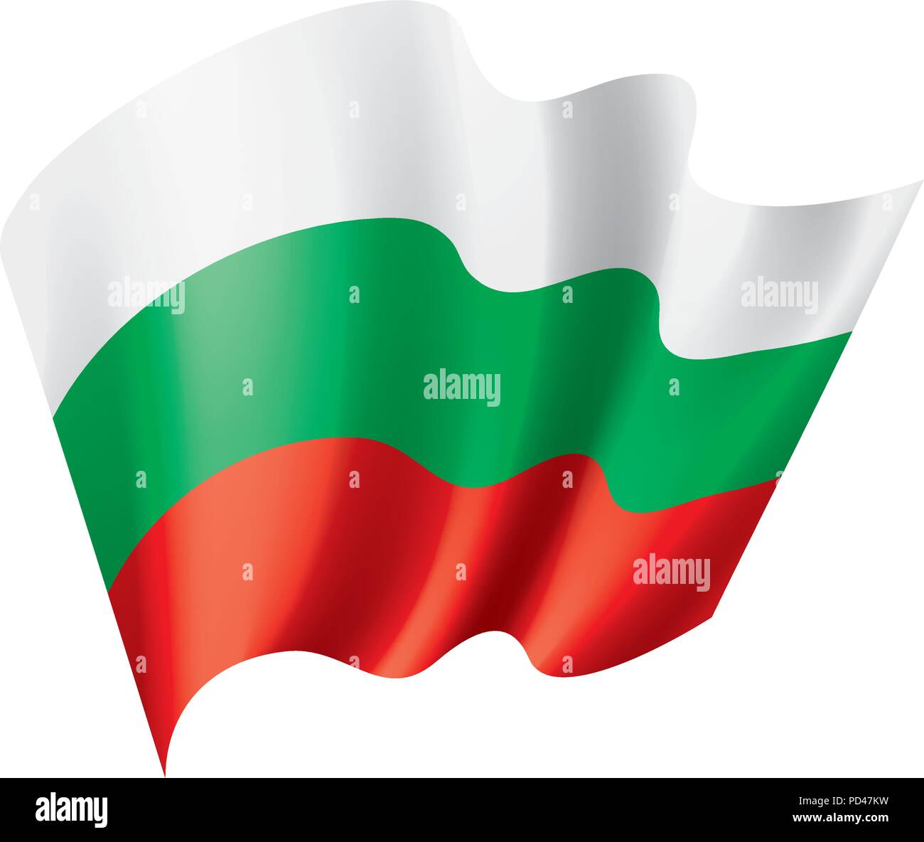 Bulgaria flag, vector illustration Stock Vector Image & Art Alamy