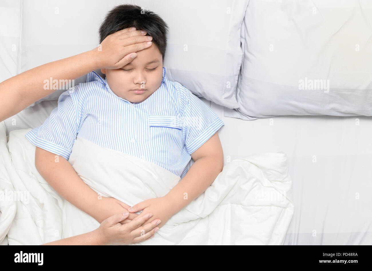 Child Sick In Bed
