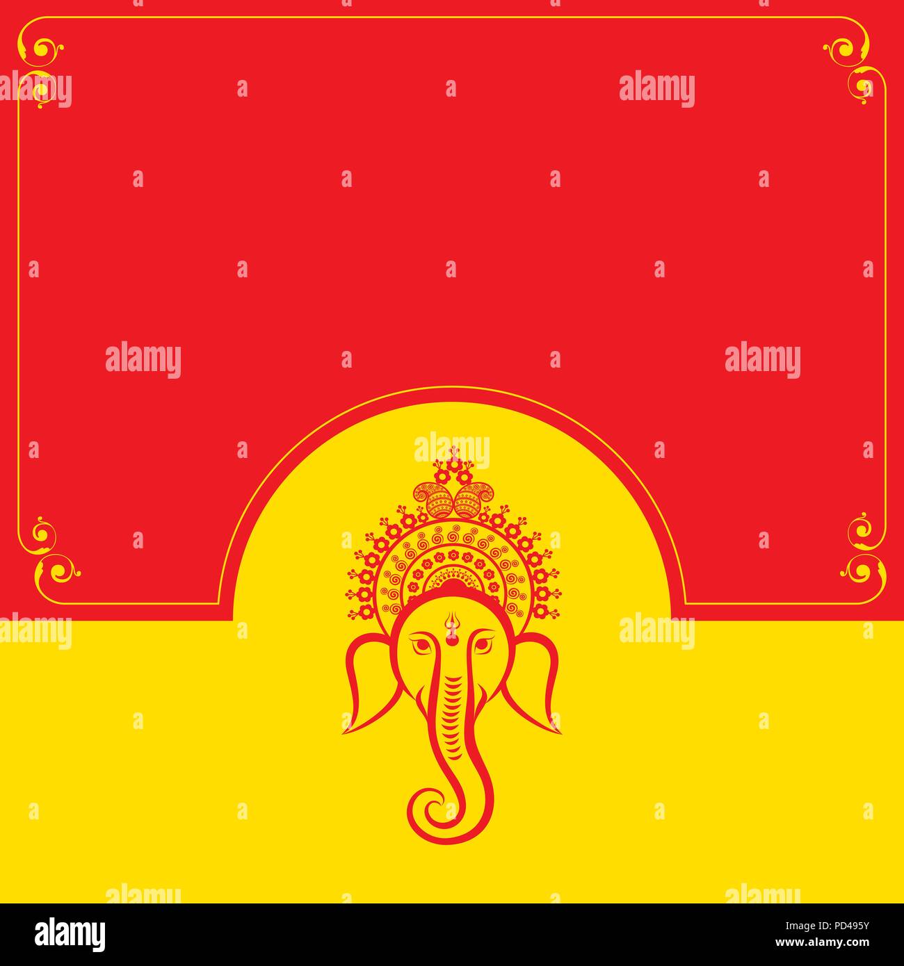 happy ganesh chaturthi festival background stock vector Stock Vector Image  & Art - Alamy