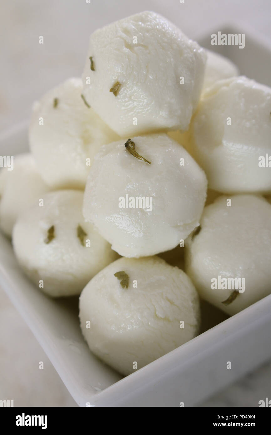 fresh goats cheese Stock Photo Alamy