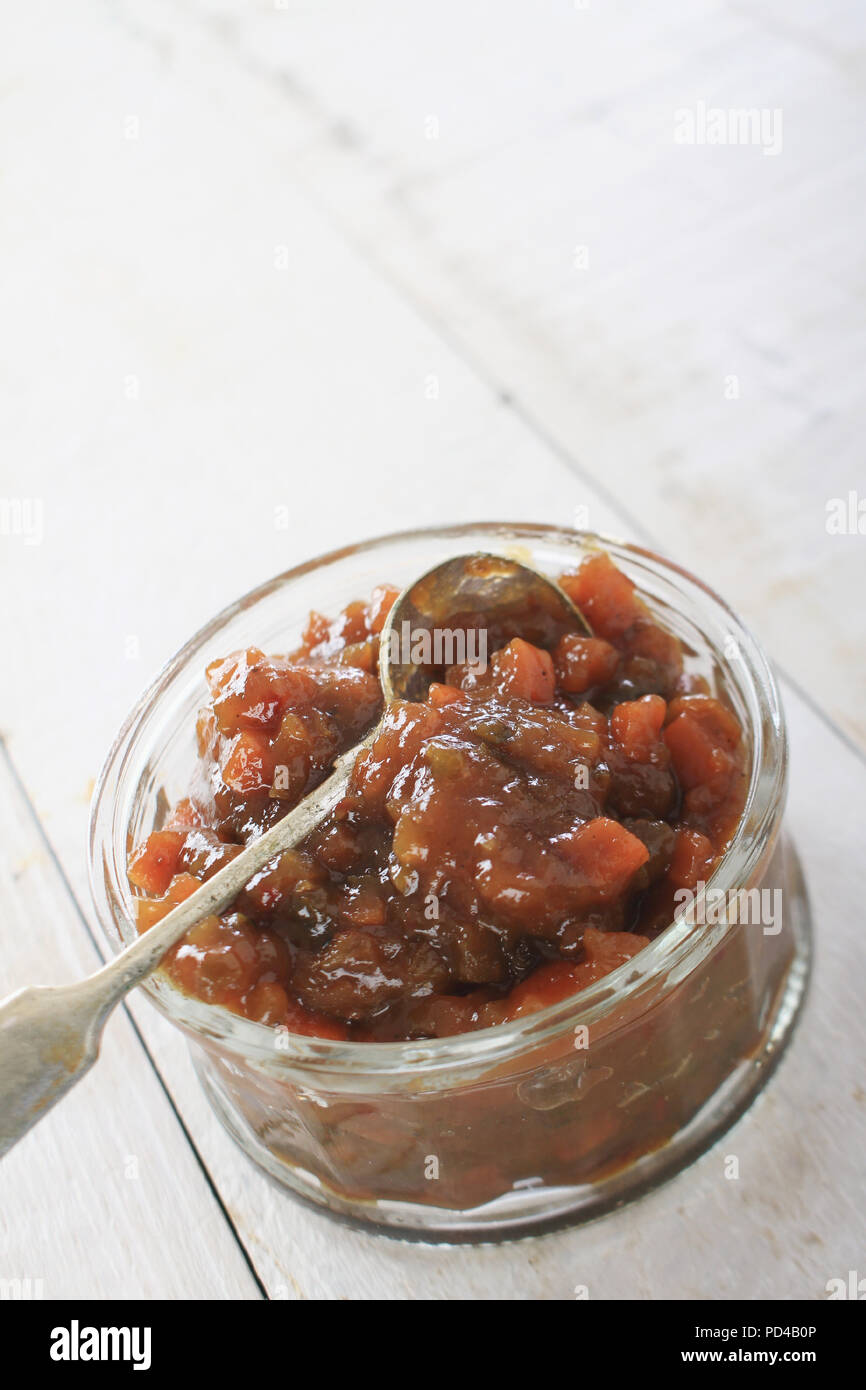 chutney pickle relish in dish Stock Photo Alamy
