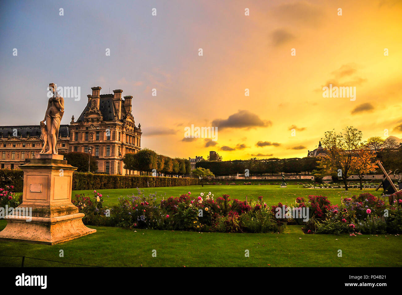 The Tuileries Garden Stock Photo