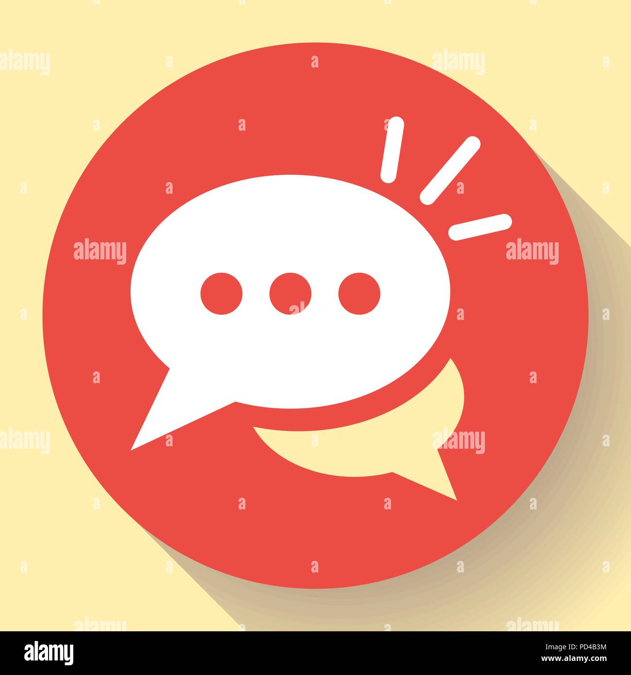 Live chat icon with dialog clouds vector. Speech bubble symbol for your web site design, logo, app, UI. Stock Vector