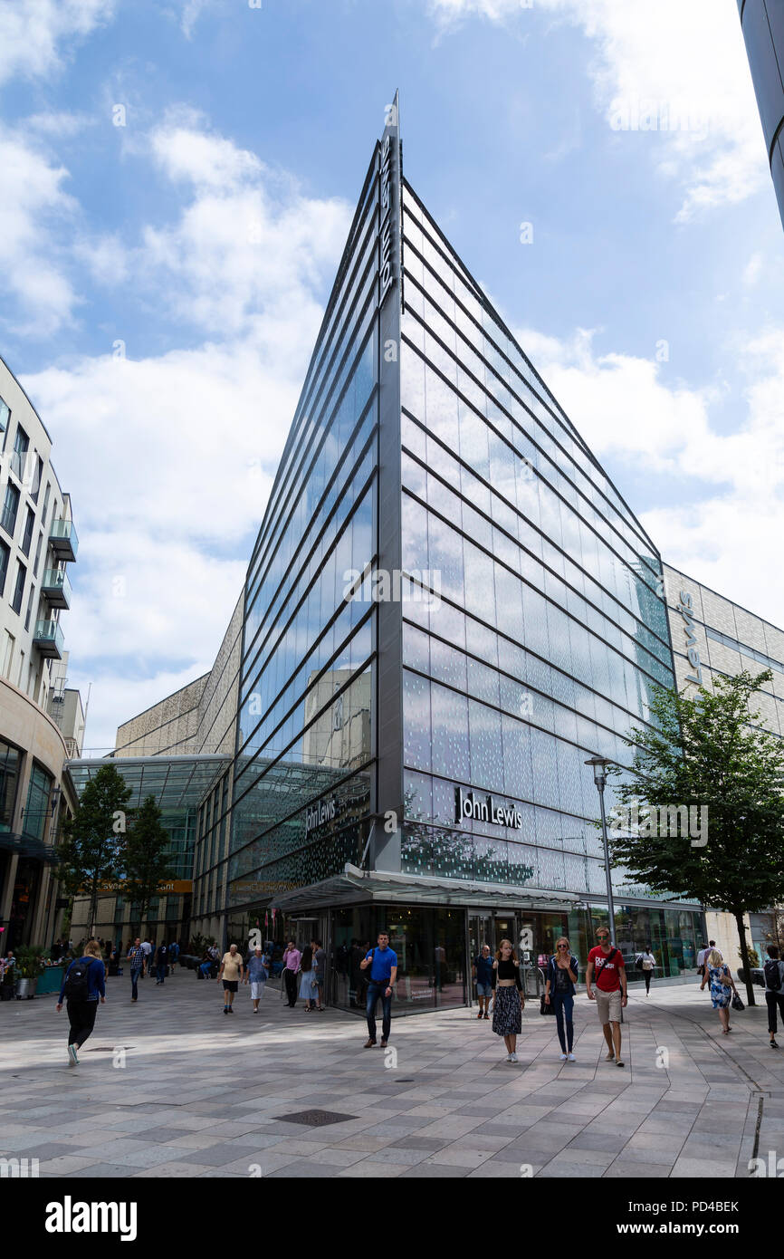 Cardiff, John Lewis department store on Hayes Place, Cardiff City Centre, Wales. Stock Photo