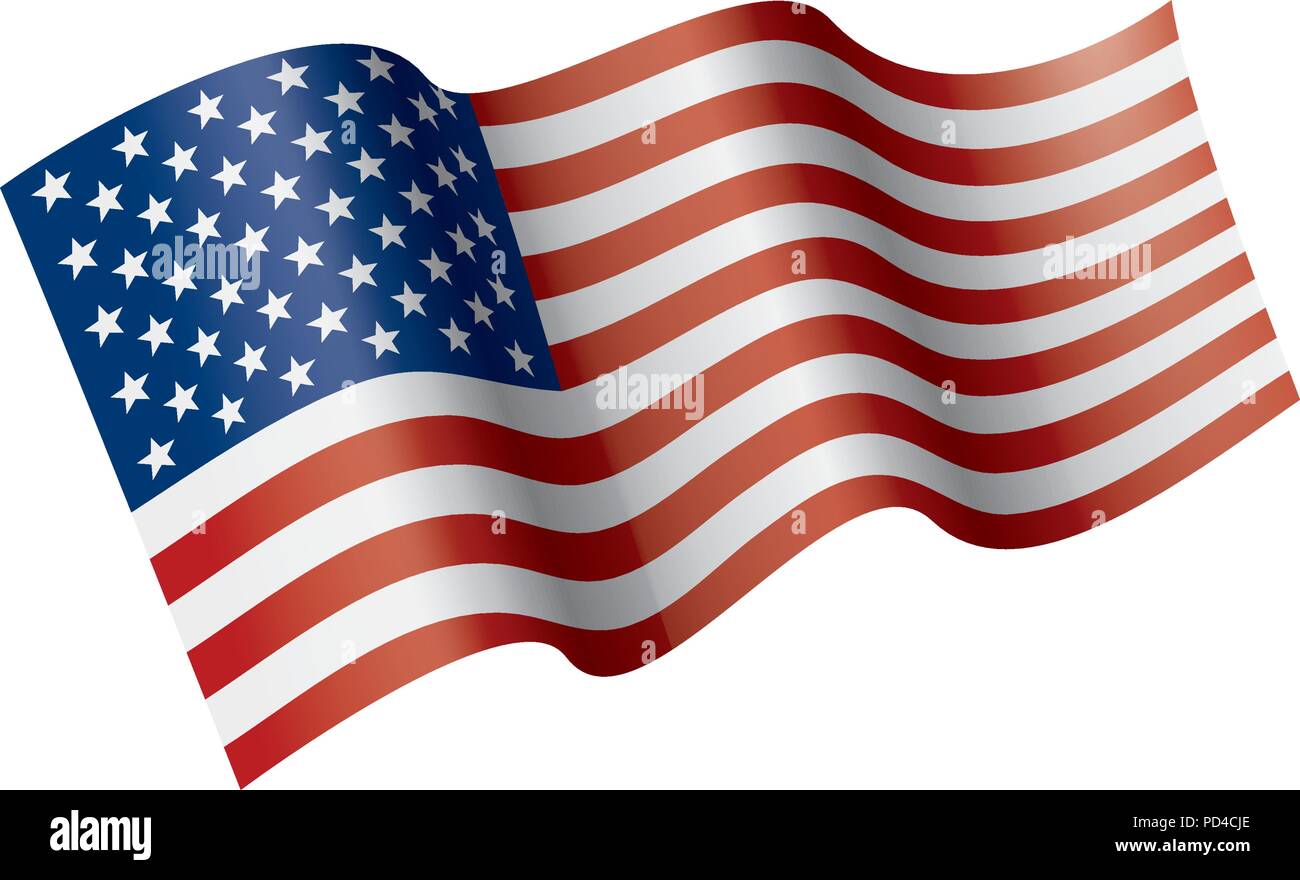 USA Flag isolated Stock Vector Image & Art - Alamy
