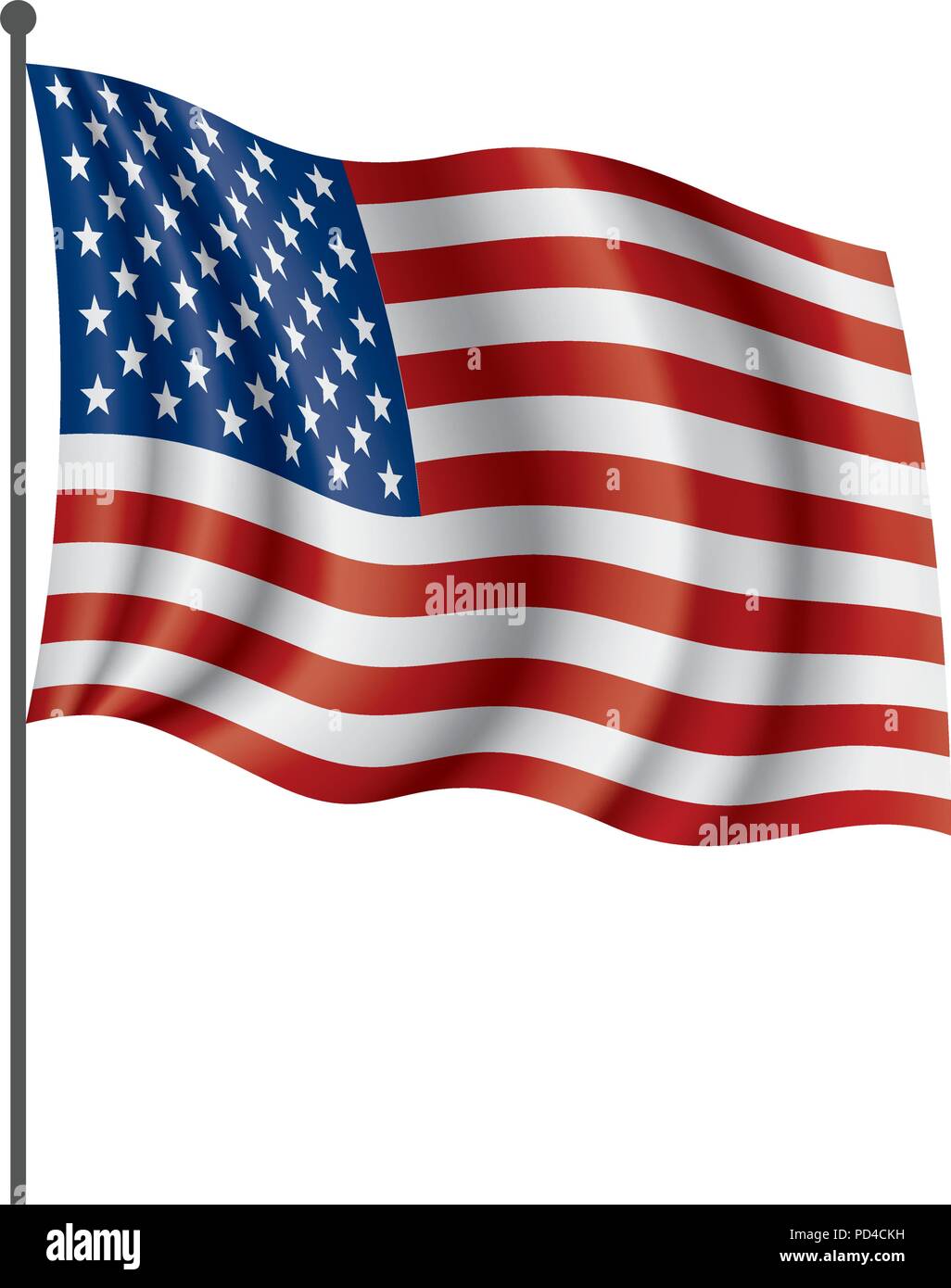 USA Flag isolated Stock Vector Image & Art - Alamy