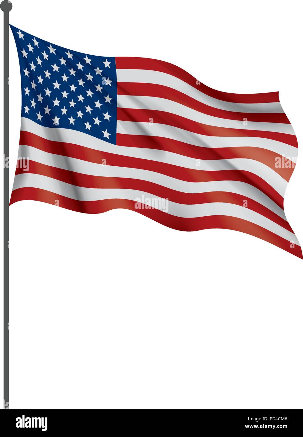 USA Flag isolated Stock Vector Image & Art - Alamy
