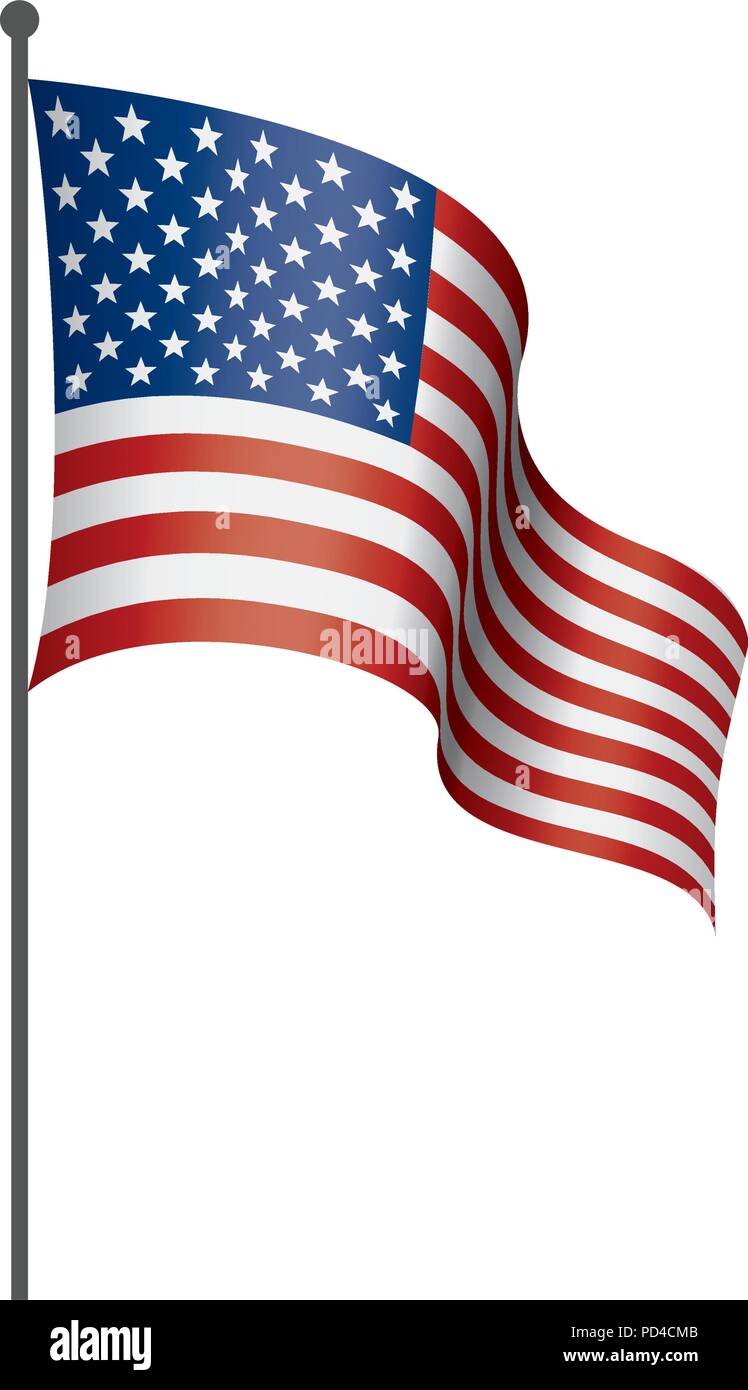 USA Flag isolated Stock Vector Image & Art - Alamy