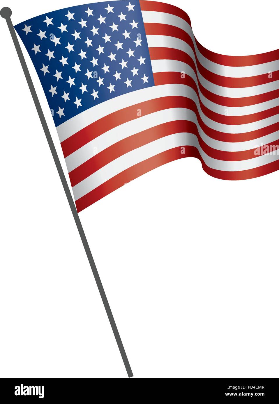 USA Flag isolated Stock Vector Image & Art - Alamy