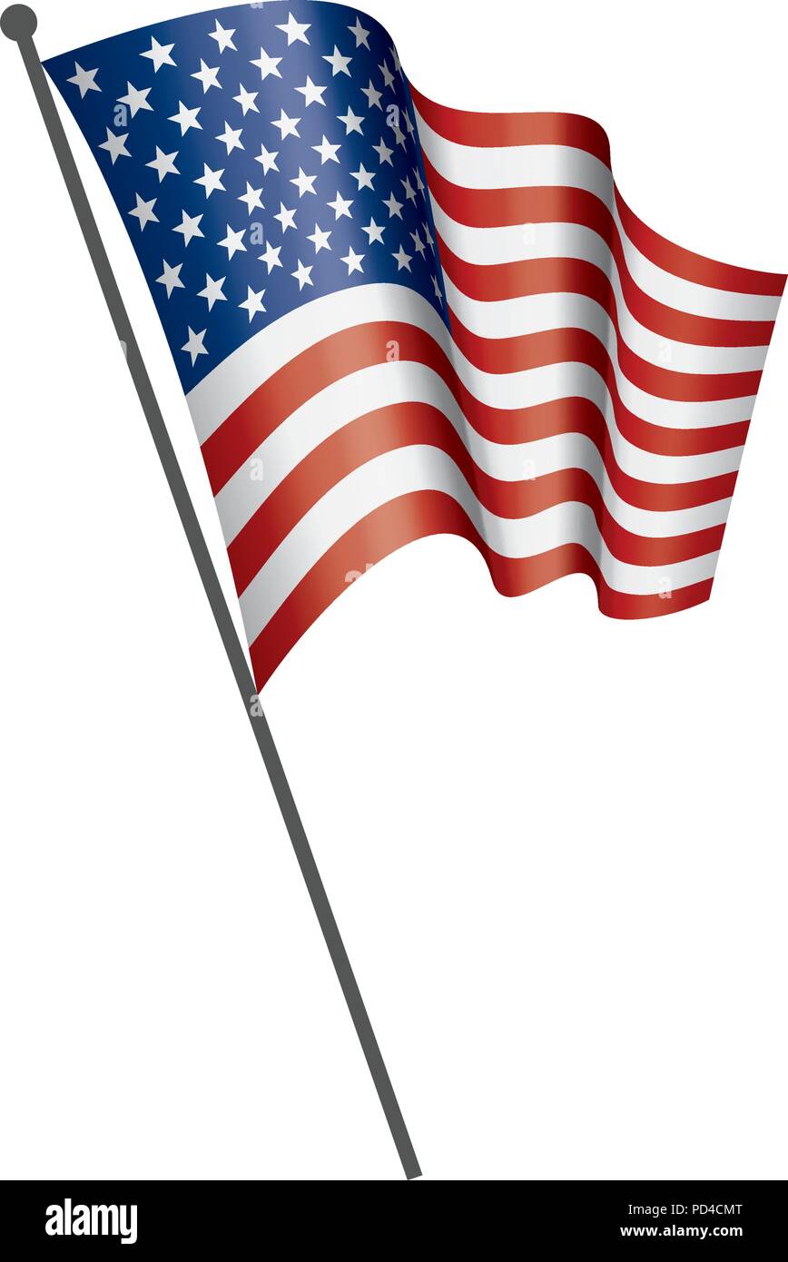 USA Flag isolated Stock Vector Image & Art - Alamy