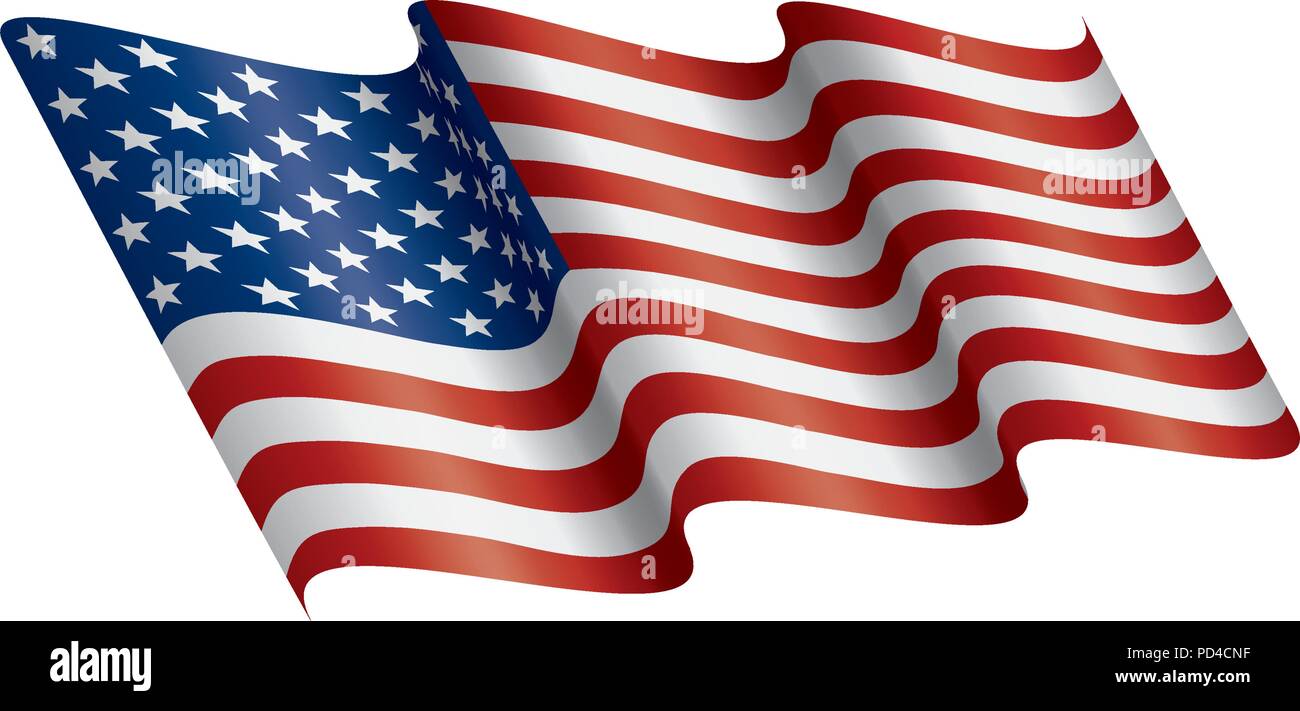 USA Flag isolated Stock Vector Image & Art - Alamy