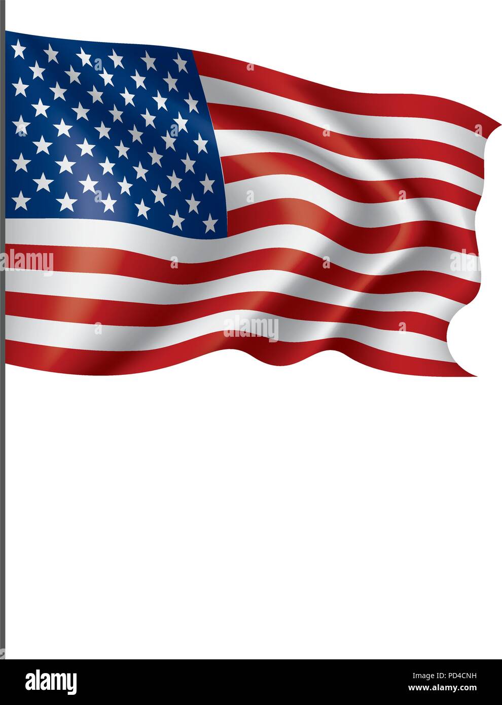 USA Flag isolated Stock Vector Image & Art - Alamy
