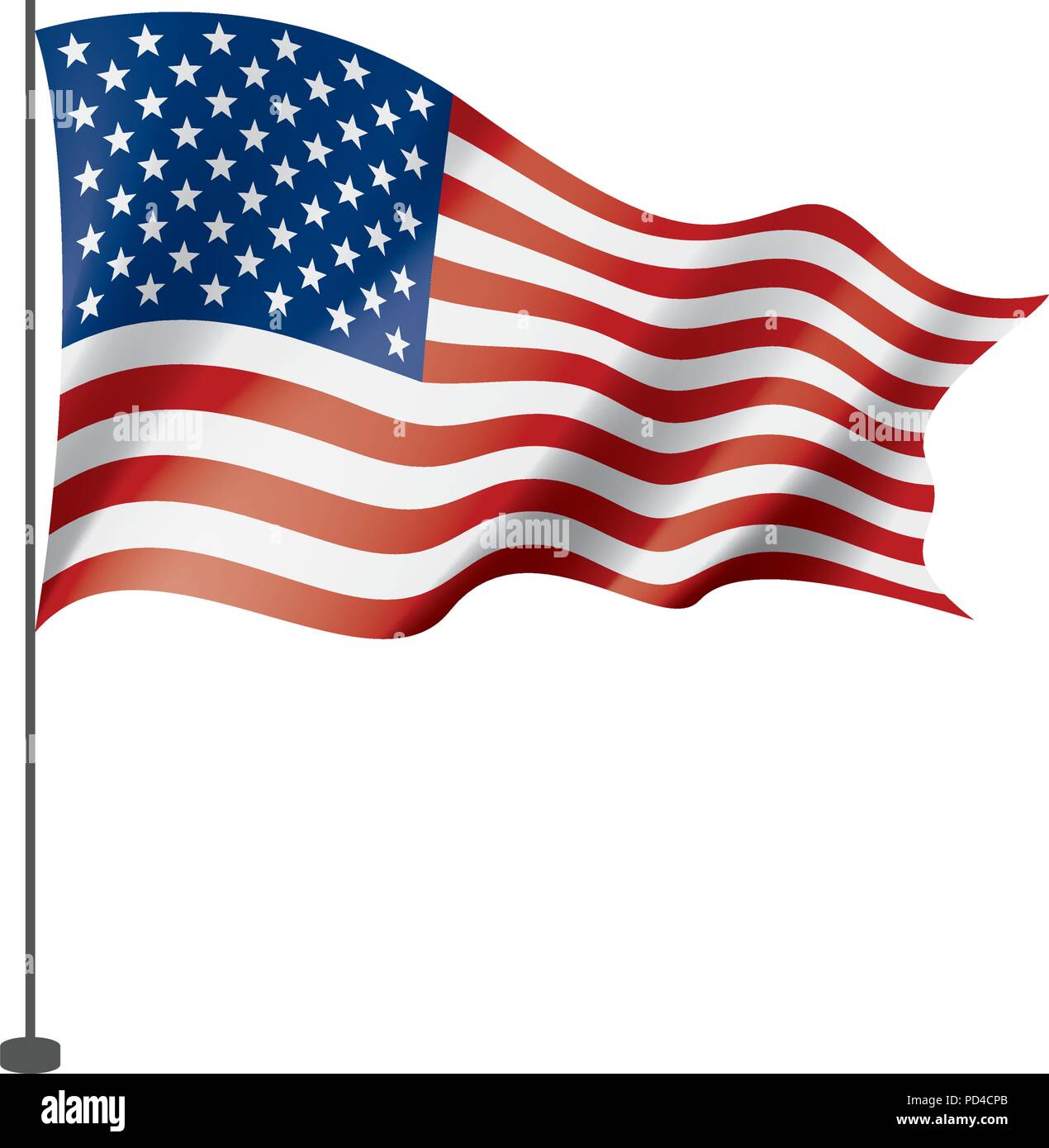 USA Flag isolated Stock Vector Image & Art - Alamy