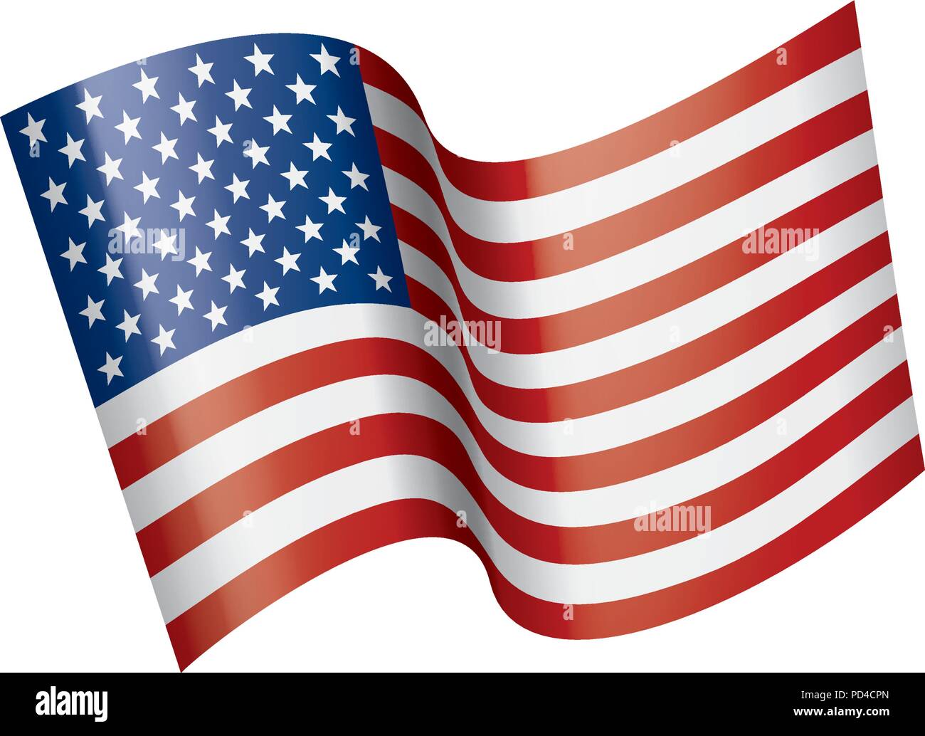 USA Flag isolated Stock Vector Image & Art - Alamy