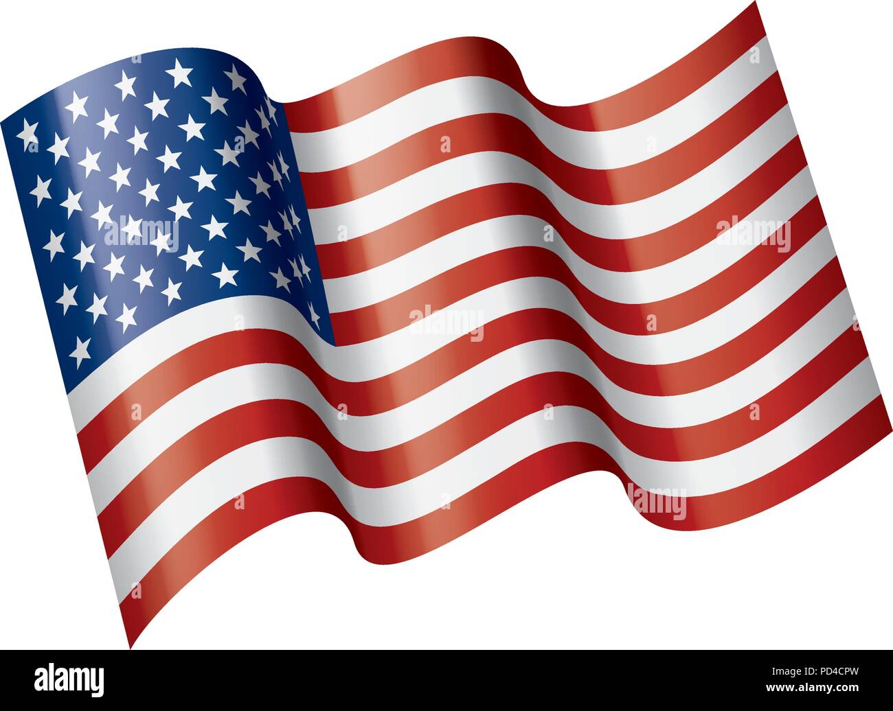 USA Flag isolated Stock Vector Image & Art - Alamy