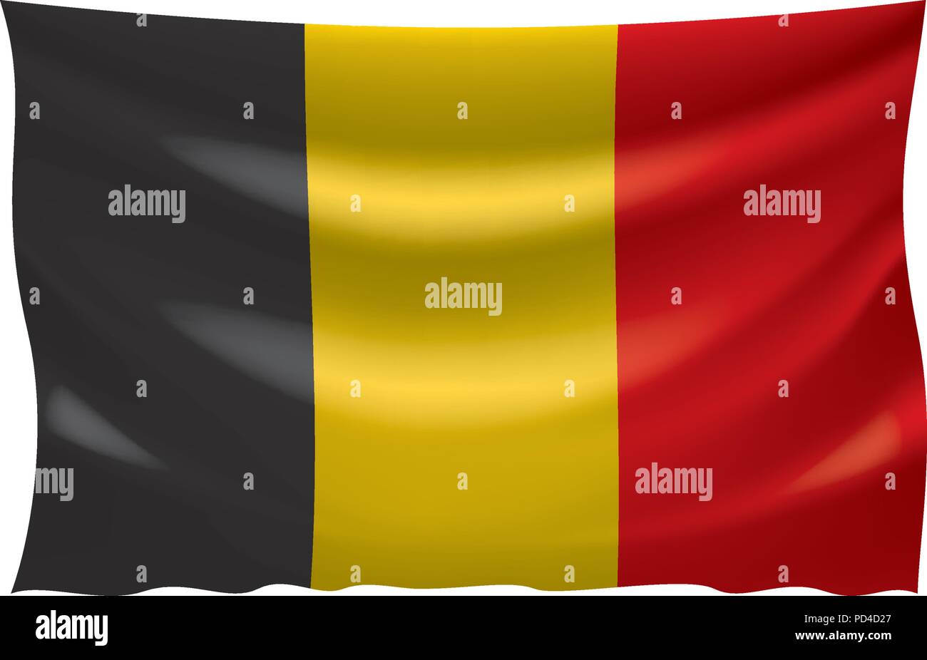 Flag of Belgium, Vector illustration Stock Vector Image & Art - Alamy