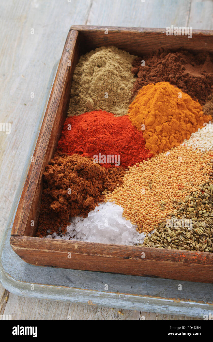 fresh dried spices Stock Photo Alamy