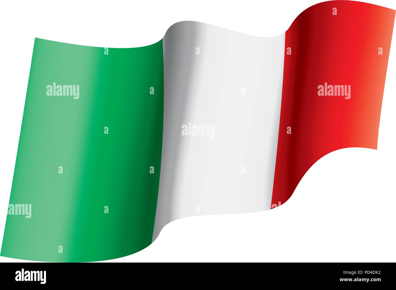 Italy flag, vector illustration Stock Vector