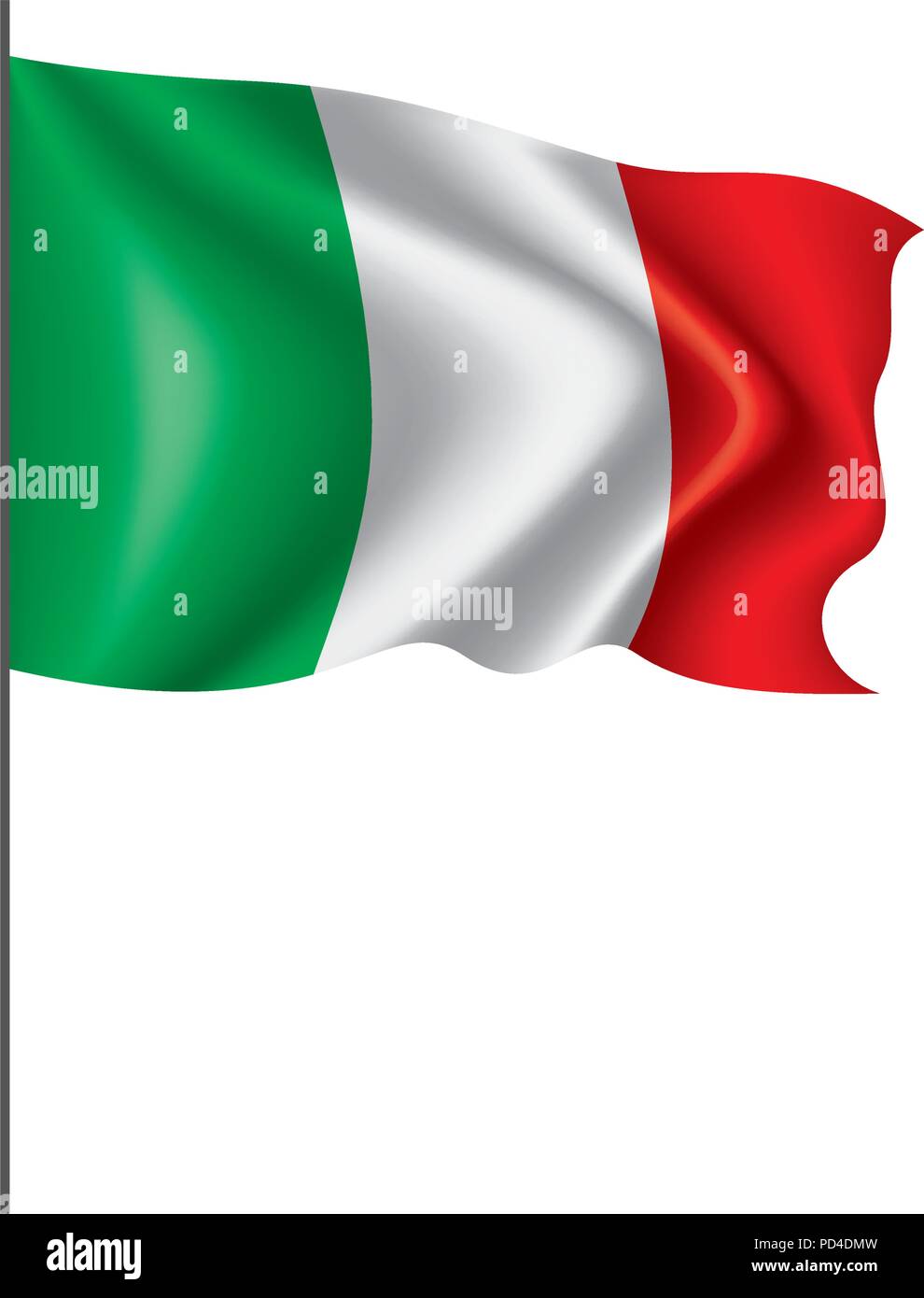 Italy flag, vector illustration Stock Vector